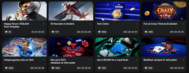1WIN USDT casino review screenshot 3