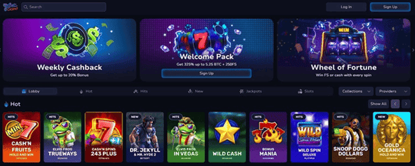 7Bit Casino USDT review screenshot 1