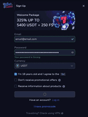 7Bit Casino USDT review screenshot 3