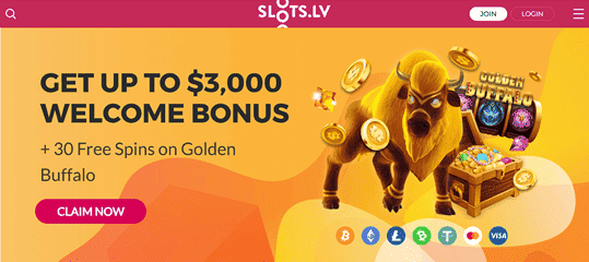 SlotsLV USDT casino review screenshot 1