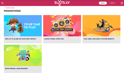 SlotsLV USDT casino review screenshot 2