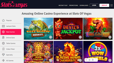 Slots of Vegas Casino USDT review screenshot 2